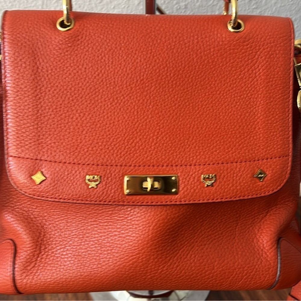 SOLD MCM top handle satchel - Picture 2 of 10